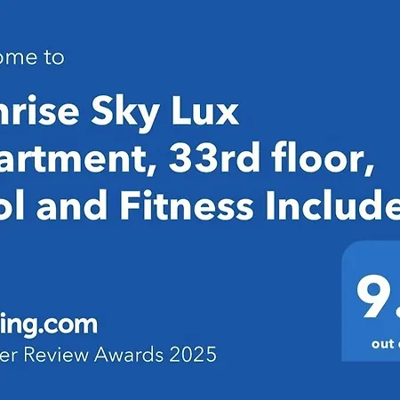 Sunrise Sky Lux Apartment, 33rd Floor, Pool And Fitness Included Apartment *