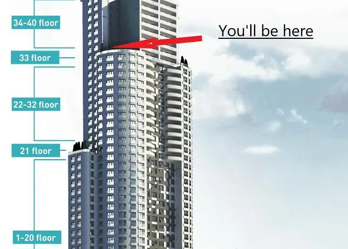 Sunrise Sky Lux Apartment, 33rd Floor, Pool And Fitness Included Skopje